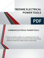 Module 6 PREPARE ELECTRICAL POWER TOOLS