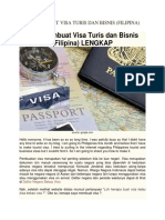 CARA MEMBUAT VISA TURIS DAN BISNIS Tujuan Filipina