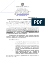 MB - COMUNICADO 5-XI - REGIONALIZAÇÃO - MENDES BOTA PROPÕE COMISSÃO EVENTUAL