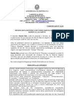 MB - COMUNICADO 21-XI - MENDES BOTA DEFENDE O RECONHECIMENTO DO CÃO DO BARROCAL ALGARVIO