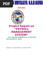 Payroll Management System Project Report - This document