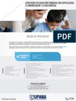 Profesorado Universitario Educación Primaria en Comunicación y Matemática PDF