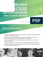 Propuesta para Servicios Devocionales para El Colectivo Docente