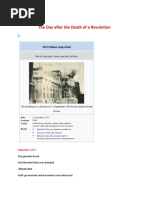 The Day after the Death of a Revolution contemp