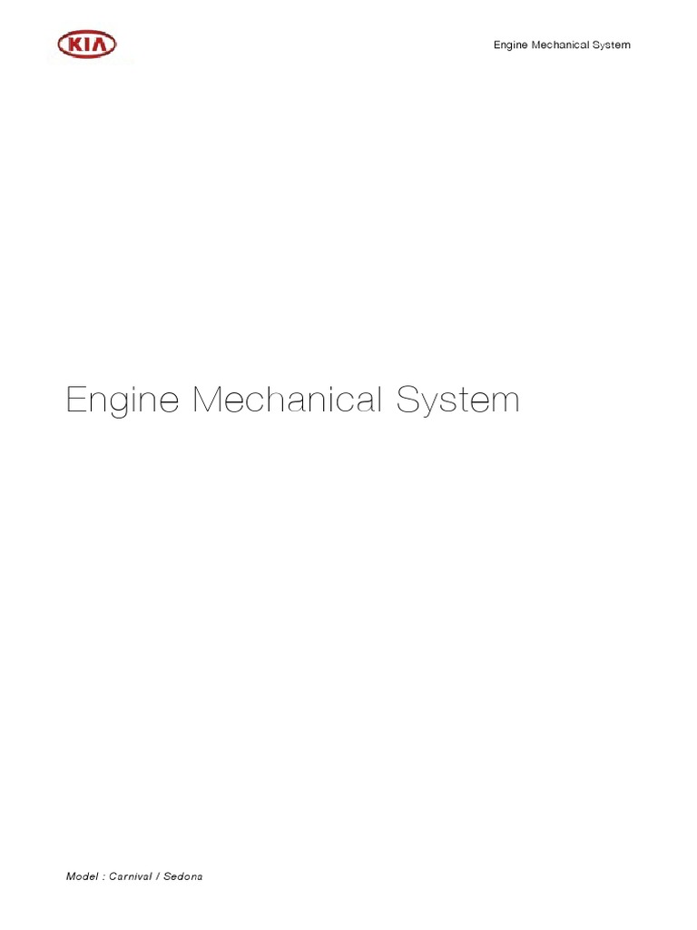 02 Engine Mechanical System Pdf Pdf Belt Mechanical Motor Oil