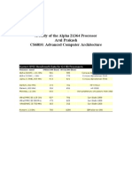 A Study of The Alpha 21364 Processor Arul Prakash CS6810: Advanced Computer Architecture