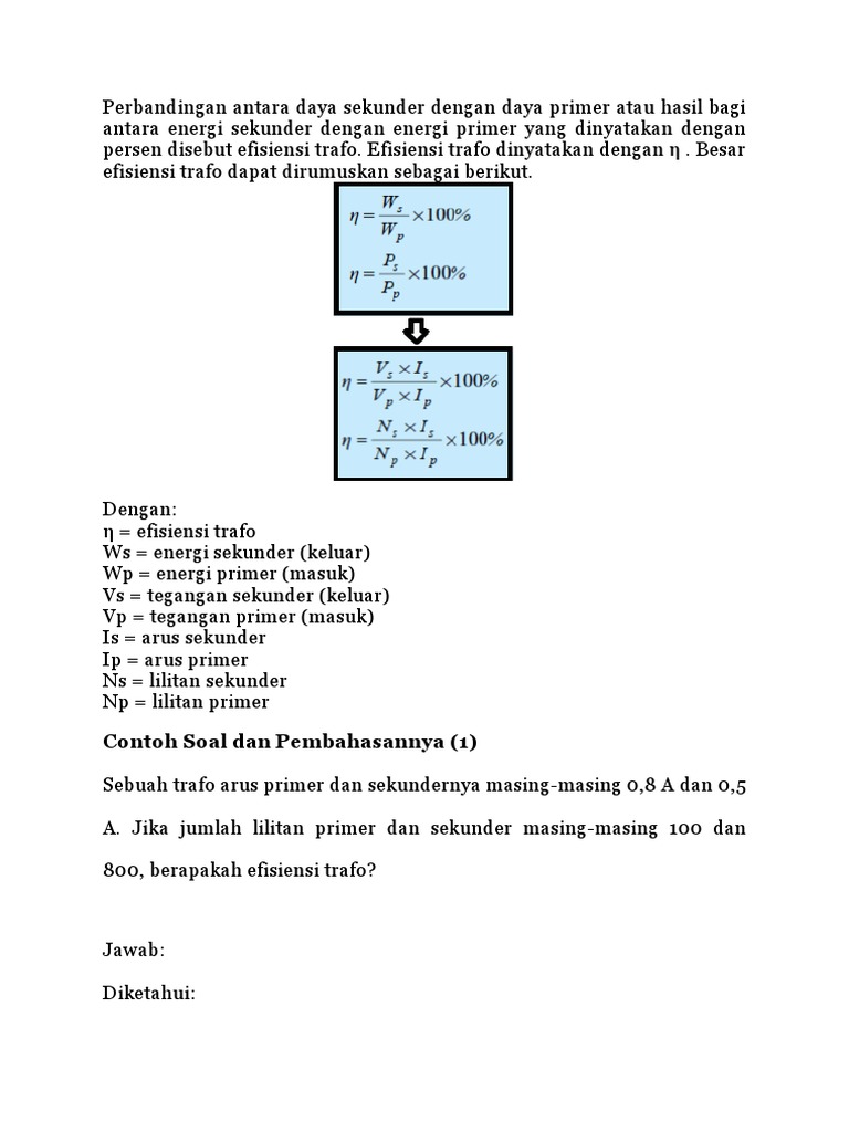 Soal Efisiensi