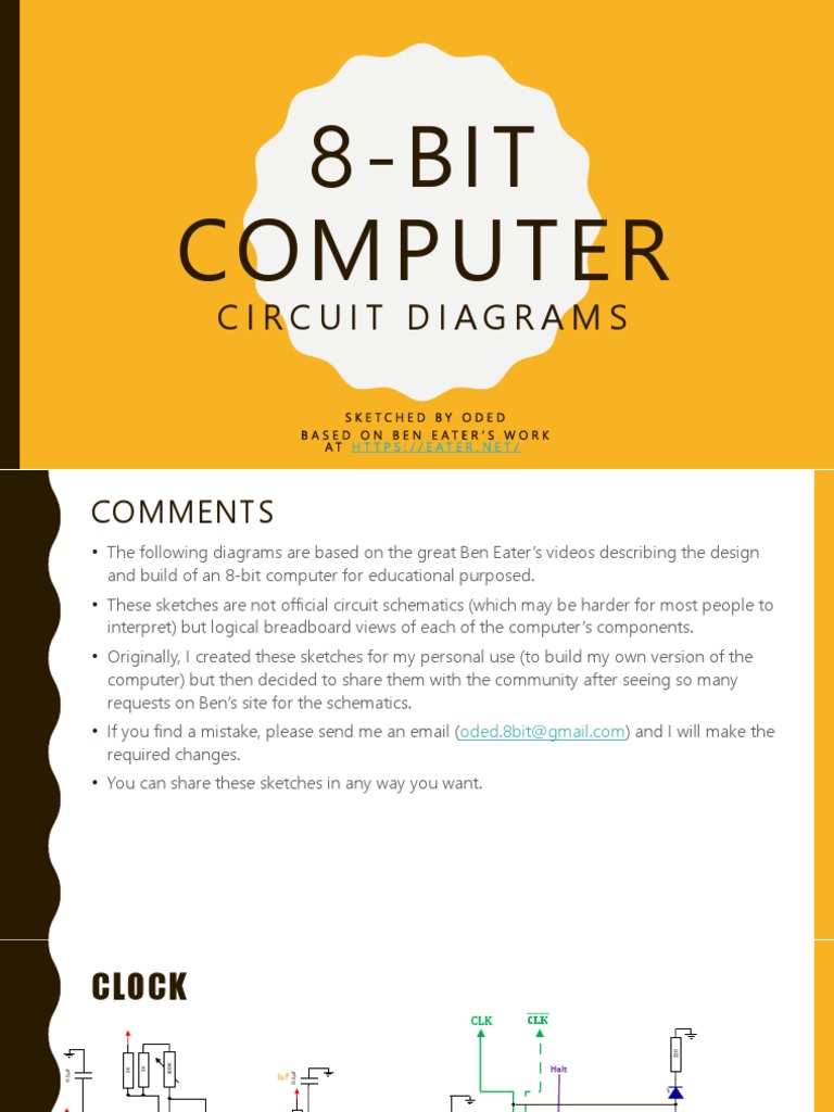 Ben Eater's 8-Bit Computer Diagrams | PDF | Electronic Design | Digital ...