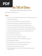 The TAO of Chess Principles