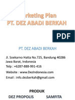 Marketing Plan PT. DEZ Abadi Berkah