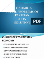 Challenges and Solutions to Pakistan's Economy and Society