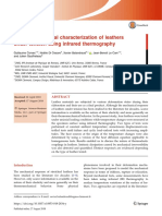 Thermomechanical Characterization of Leathers Under Tension Using Infrared Thermography