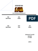 Daftar Piket Guru