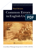 Common Errors in English PDF
