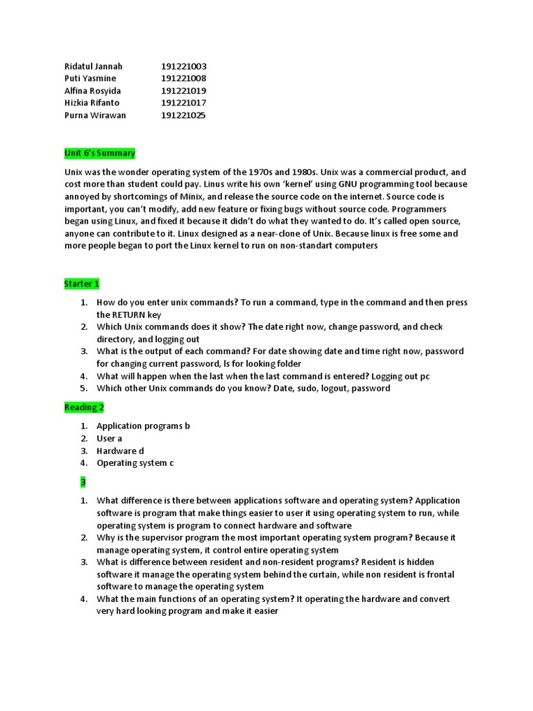 GUI Operating Systems Summary | PDF | Operating System | Linux