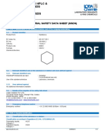 Cyclohexane For HPLC & Spectroscopy MSDS PDF