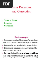 3 Error Detection and Correction