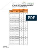 Lady Medical Officer BPS-17 (Director General (Medical Services) )