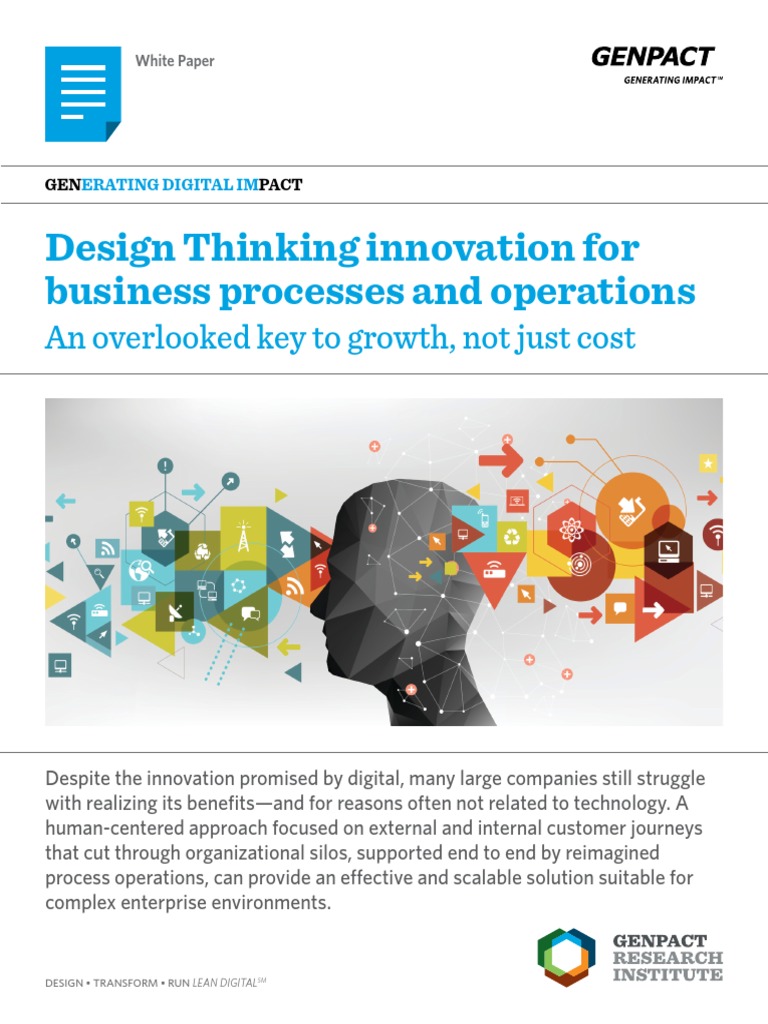 Design Thinking Innovation For Business Processes and Operations An ...