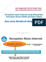 MATERI SLIDE KELAS IX Kecepatan Akses Internet