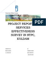 Services Effectiveness Report