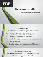 Research Title