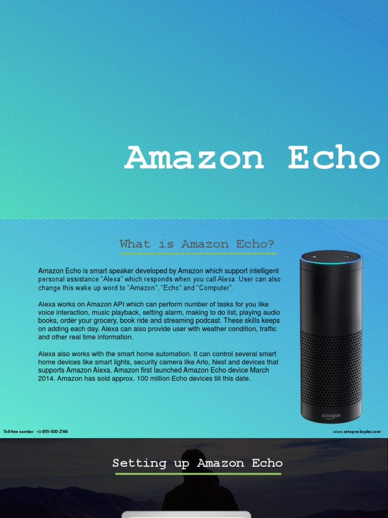 Amazon Echo Setup PDF Amazon Echo Information Appliances