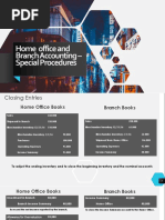 Home Office and Branch Accounting - Special Procedures