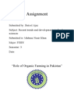 Assignment: "Role of Organic Farming in Pakistan"