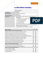 Observation Checklist Laundry