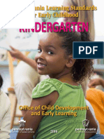 Early Learning Standards Kindergarten 2016