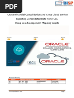 Oracle FCCS Data Export Using Data Management