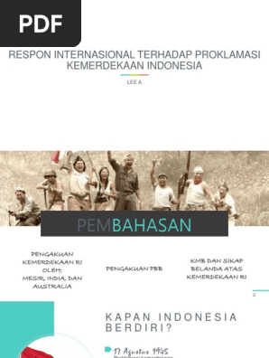 Respon Internasional Terhadap Kemerdekaan Indonesia