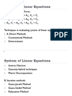System Oflinear Equations