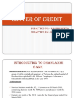 Letter of Credit