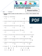 Soal Matematika Kelas 6 SD Bab 5 Pecahan Dan Kunci Jawaban PDF