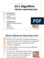 Prims Algorithm On MST