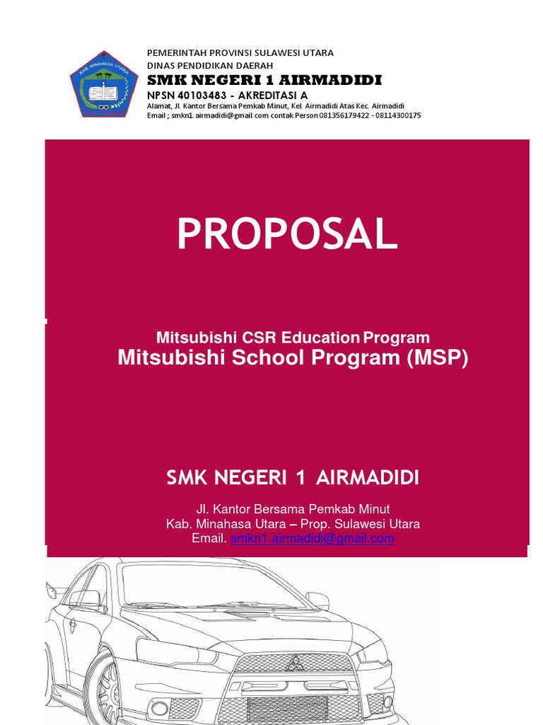Proposal MSP SMKN | PDF | Bisnis