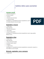 Receitas de Batidos Detox para Aumentar A Imunidade