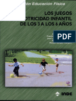 LIBRO Los Juegos en la Motricidad Infantl 3 a 6 años Ed. INDE