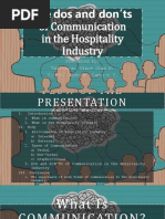 Communication in The Hospitality Industry