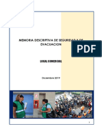 Memoria de Evacuación y Seguridad Local Comercial