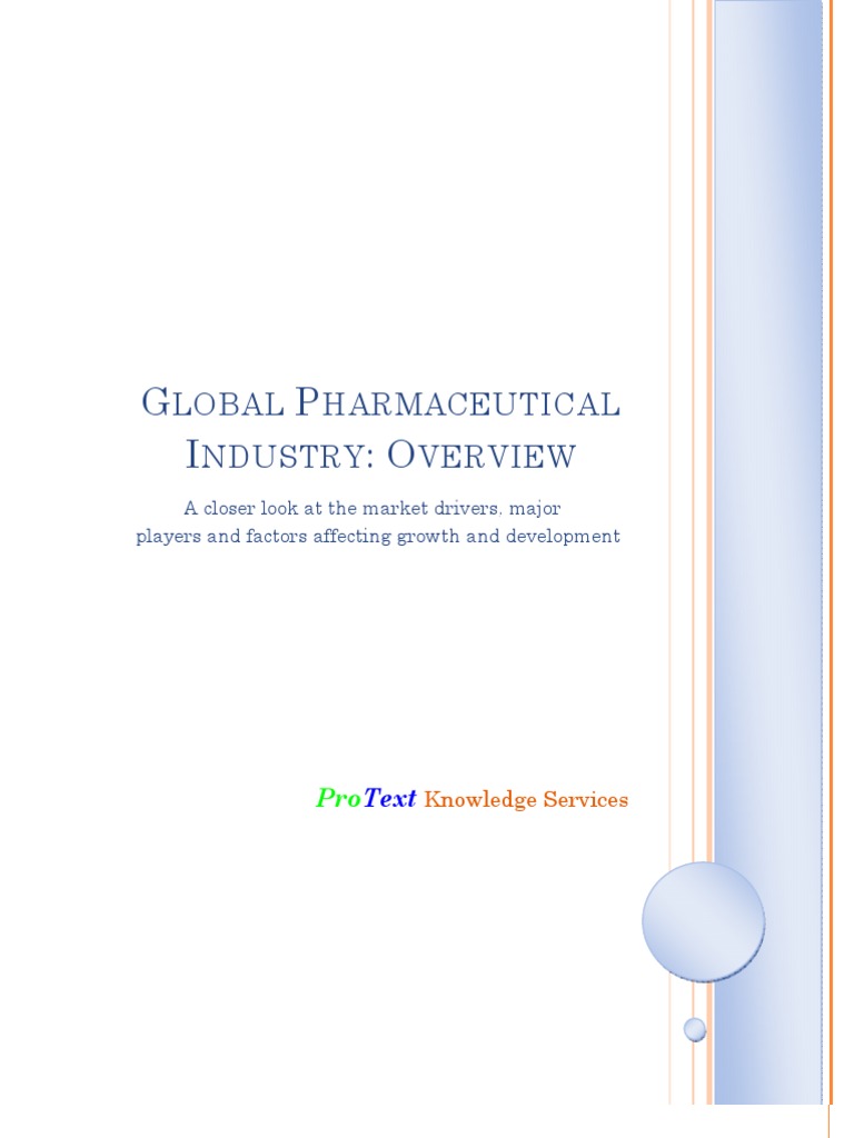 Global Pharmaceutical Industry-Overview | PDF | Pharmaceutical Industry ...