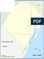 Mapa do Paraguai e municípios do RS