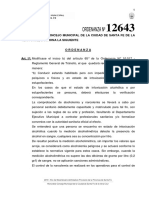 Ordenanza #12.643 - Alcoholemia Cero