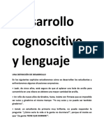 Desarrollo Cognoscitivo y Lenguaje