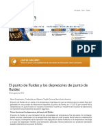 El Punto de Fluidez y Los Depresores de Punto de Fluidez