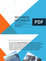 Recursos naturales y procesos de elaboración de productos