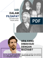 MAZHAB Dan TOKOH FILSAFAT