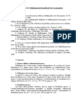 Syllabus for Mathematical Methods for Economists-1